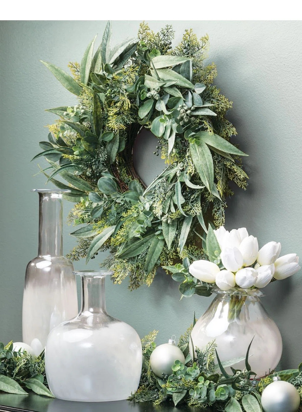 Sand & Stable Kannon 72" Artificial California Eucalyptus Garland & Reviews | Wayfair | Wayfair North America