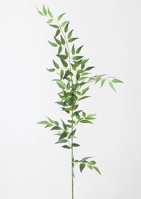 Fake Leaves Italian Ruscus Branch - 49 | Afloral (US)