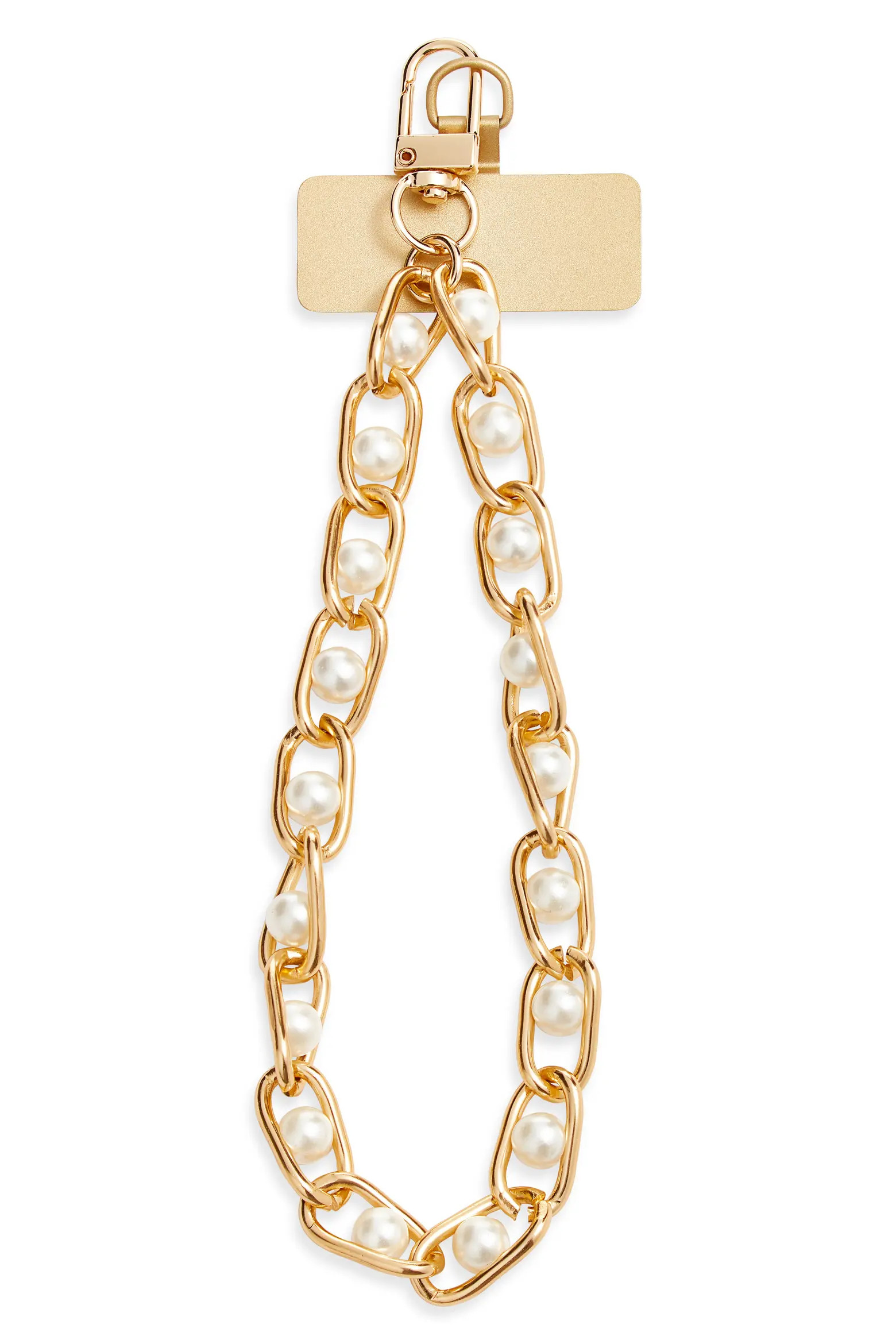 Chelsea28 Faux Pearl Chain Link Phone Wrist Strap | Nordstrom | Nordstrom