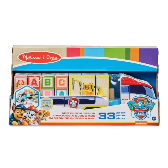 Melissa & Doug PAW Patrol ABC Wooden Block Truck | Target