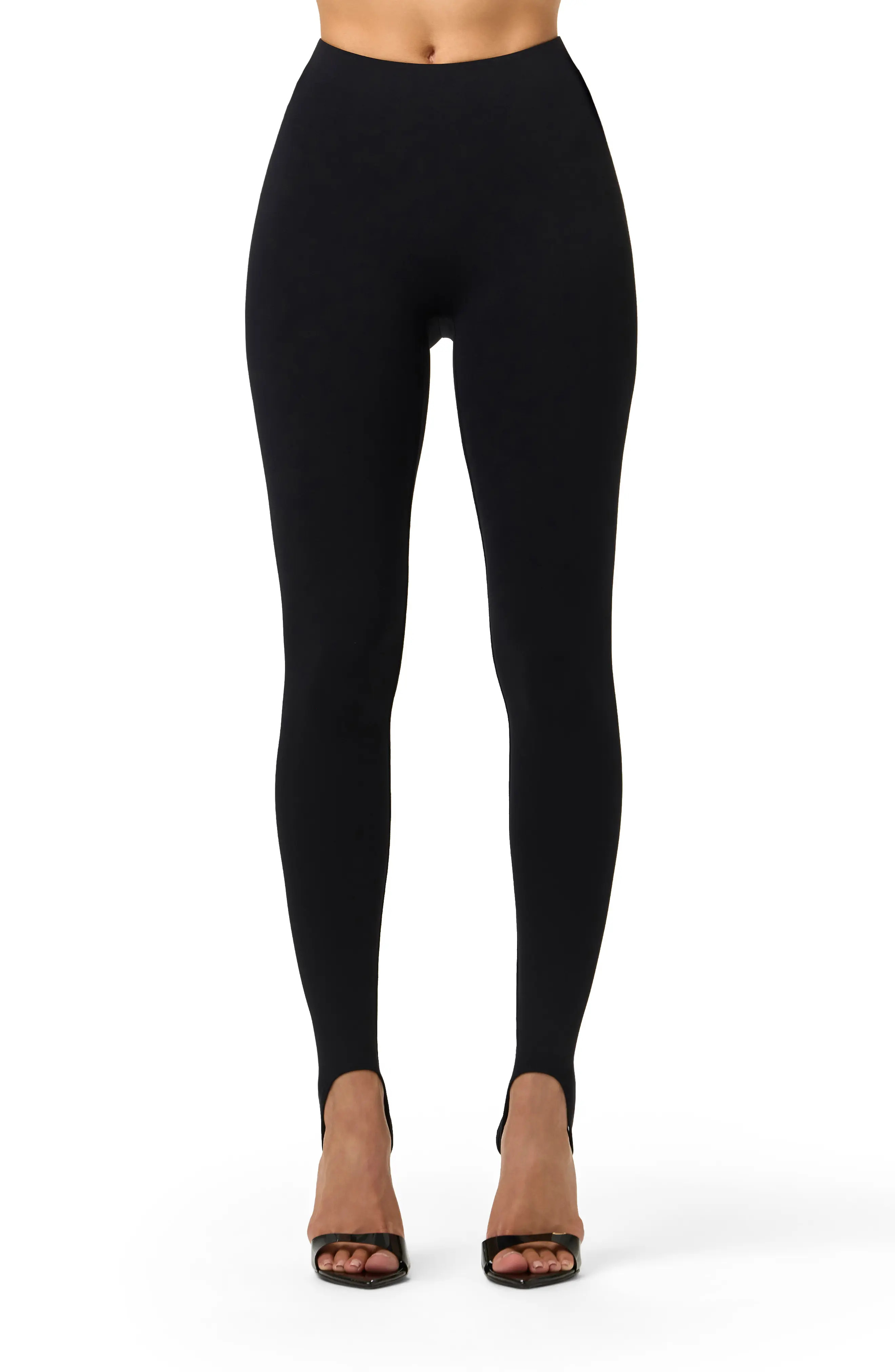 Naked Wardrobe Body Flex High Waist Stirrup Leggings in Black at Nordstrom, Size Medium | Nordstrom