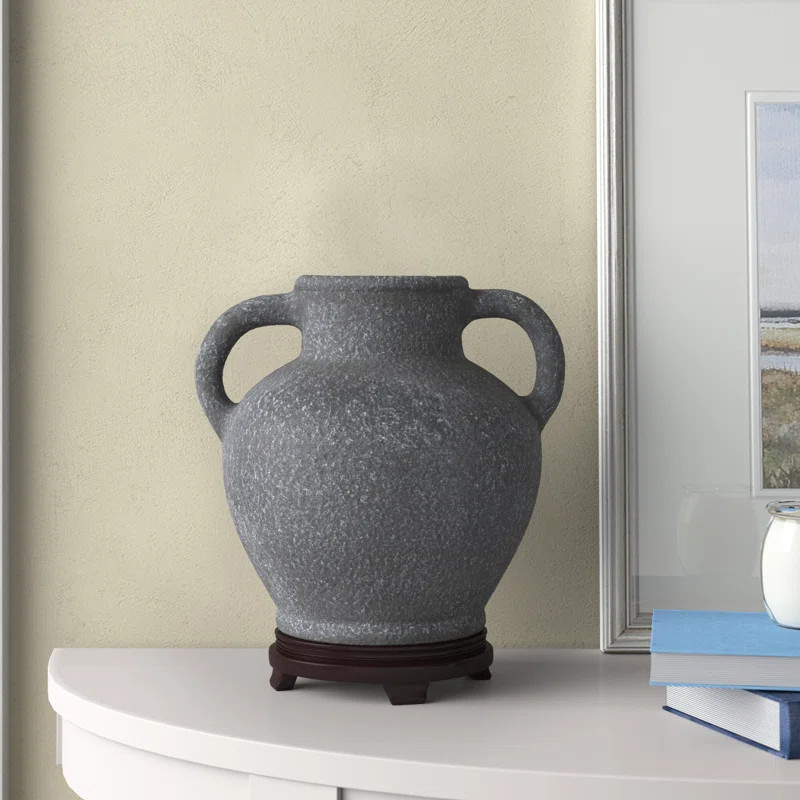 Birch Lane™ Ceramic Textured Whitewashed Decorative Vase with Handles | Wayfair | Wayfair North America