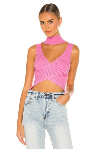 superdown Alora Wrap Top in Pink from Revolve.com | Revolve Clothing (Global)