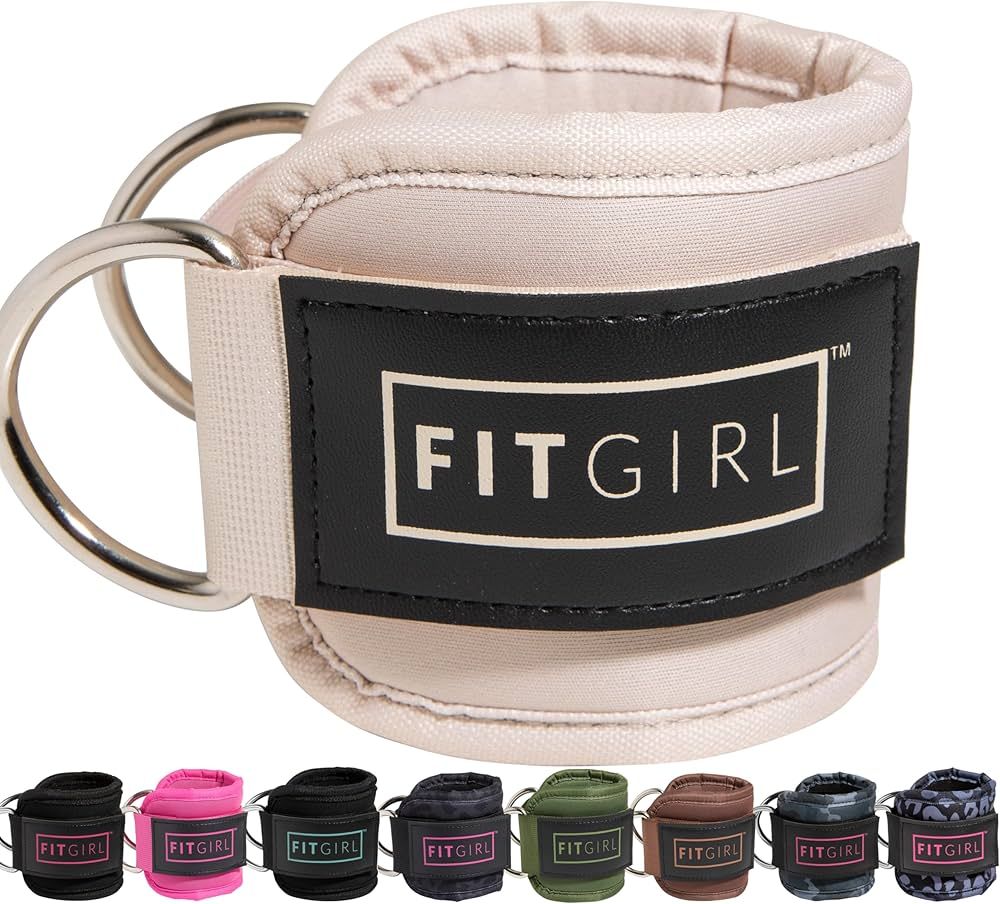 FITGIRL - Ankle Strap for Cable Machines and Resistance Bands, Work Out Cuff Attachment for Home ... | Amazon (US)