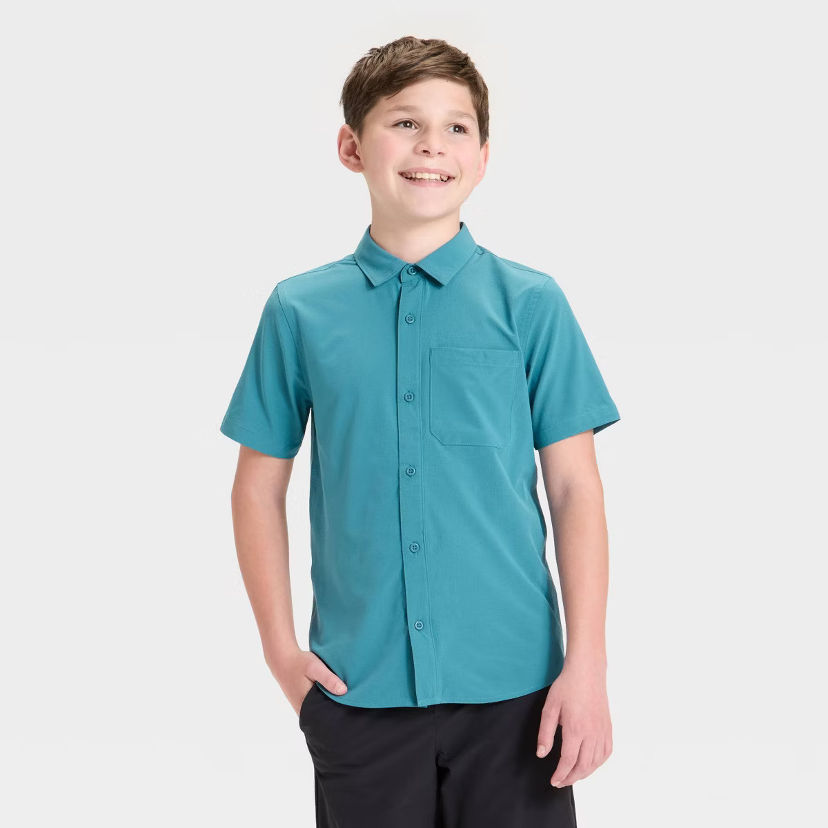 Boys' Short Sleeve Adventure Shirt - All In Motion™ | Target