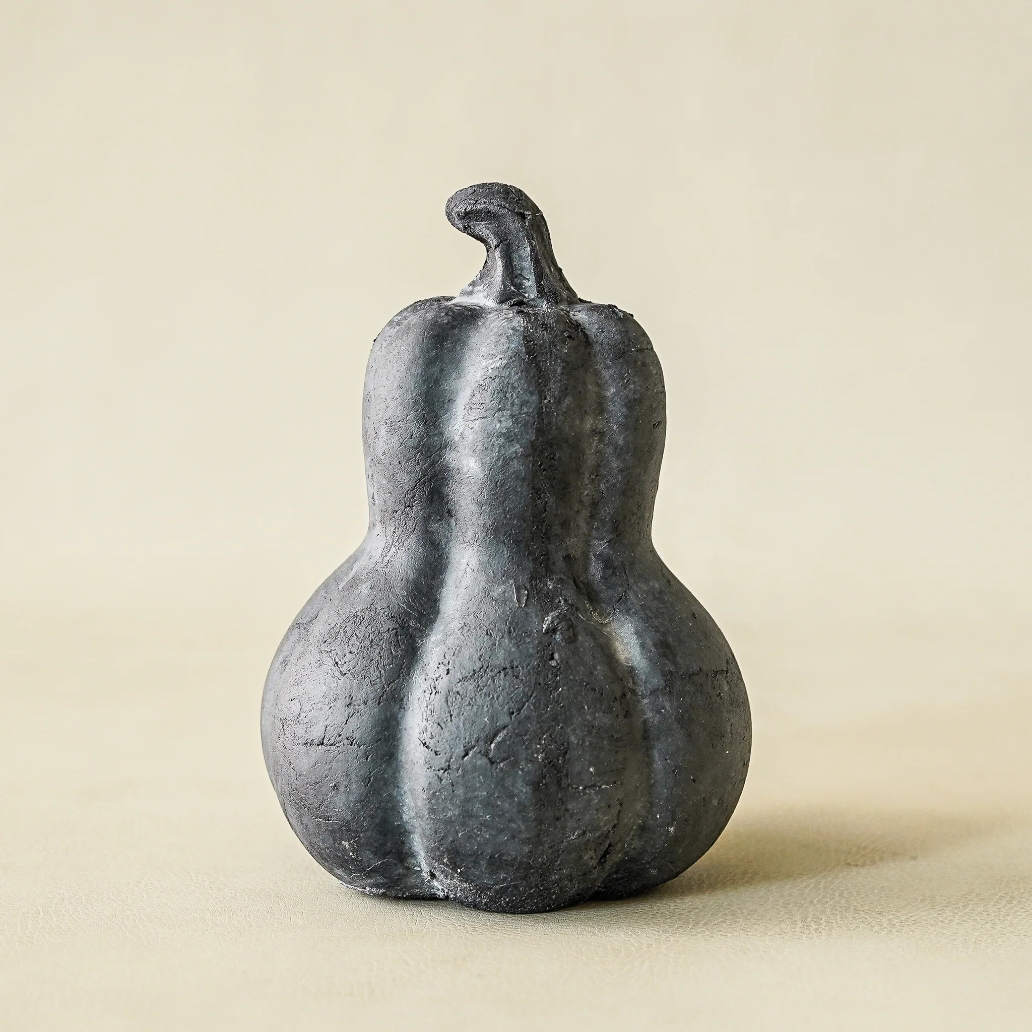 Black Terracotta Gourd | Matte Fall Shelf Decor | MJHome