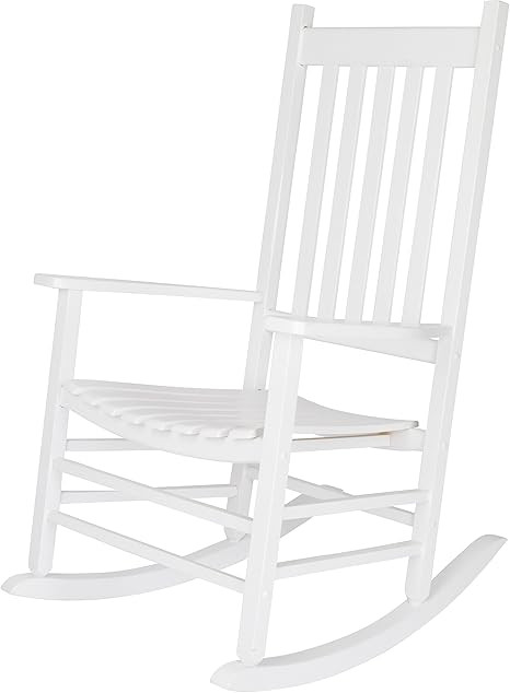 Shine Company Inc. 4332WT Vermont Porch Rocker, White | Amazon (US)