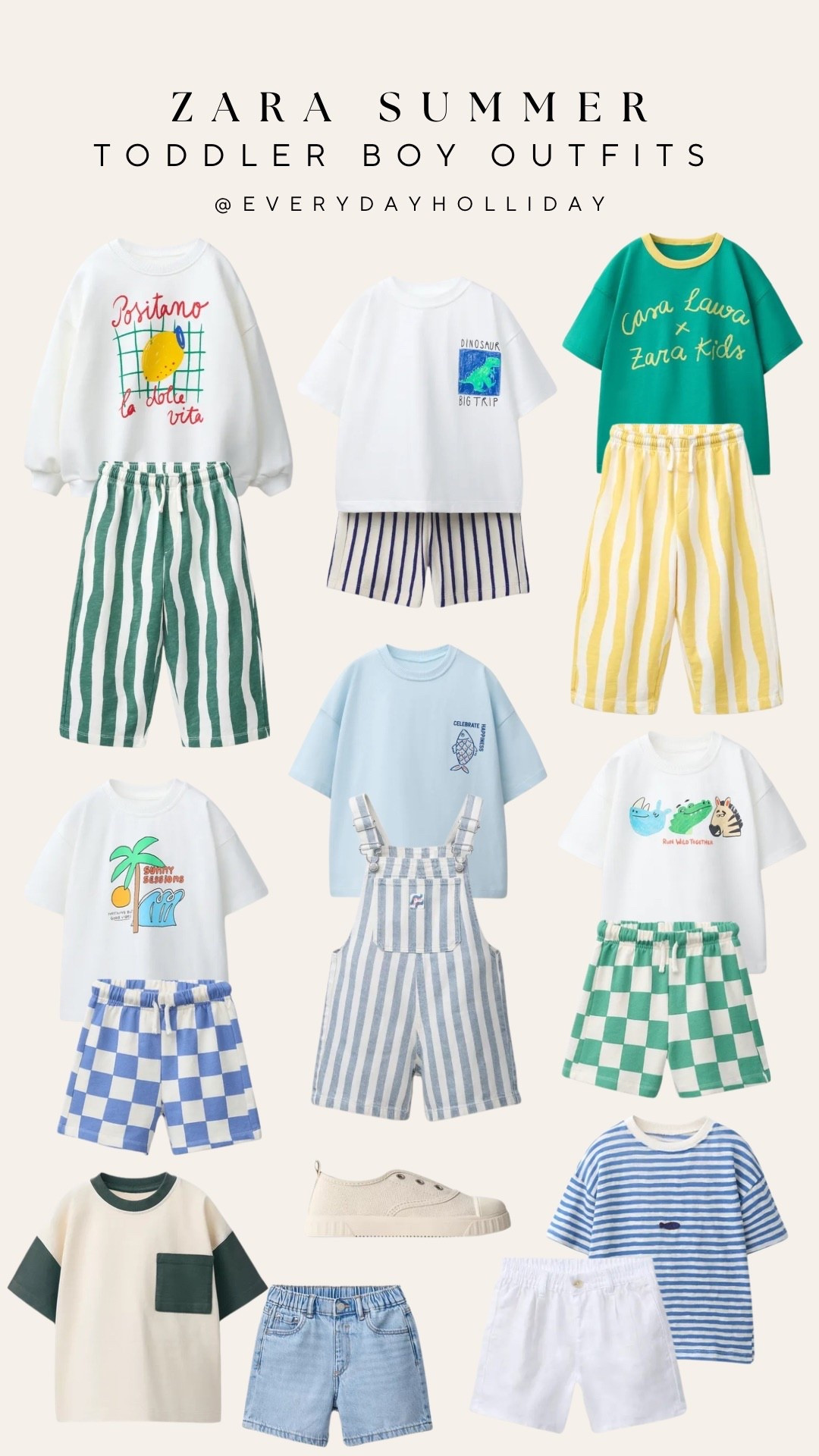 Zara Kids summer toddler boy edit and I am OBSESSED 😍 Striped sets, checkerboard shorts, linen overalls, the Cara Laur collab pieces — so much good stuff this season. 💛

#LTKKids #LTKBaby #LTKootd