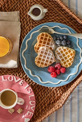 Lucie Portuguese Stoneware Dinner Plates, Set of 4 | Anthropologie (US)