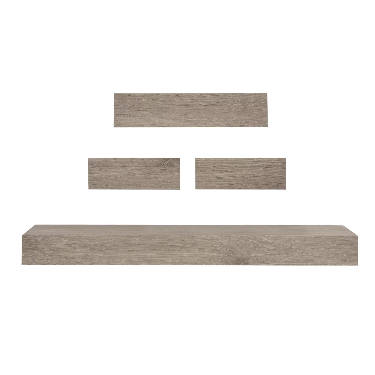 Sonoma Goods For Life® Gray Wash Ledge Wall Shelf 4-piece Set | Kohl's