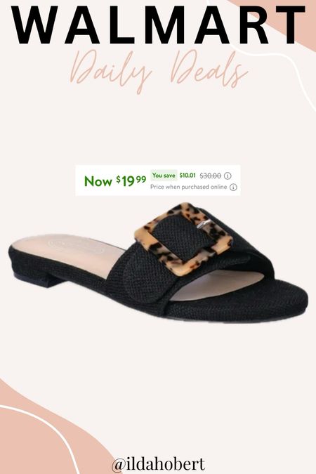 Walmart daily deal - get these sandals for only $19.99!!!😍

Walmart fashion, spring fashion, summer fashion, sandals, shoes

#LTKfindsunder50 #LTKshoecrush #LTKstyletip