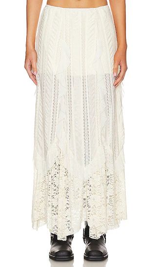 Orchid Maxi Skirt in Ivory | Revolve Clothing (Global)
