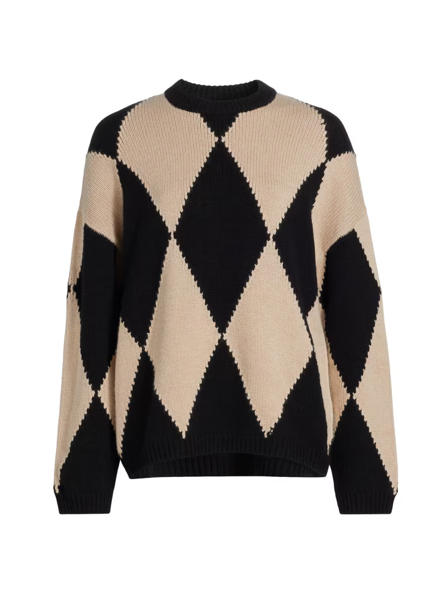 Wool & Cashmere Diamond Sweater | Saks Fifth Avenue