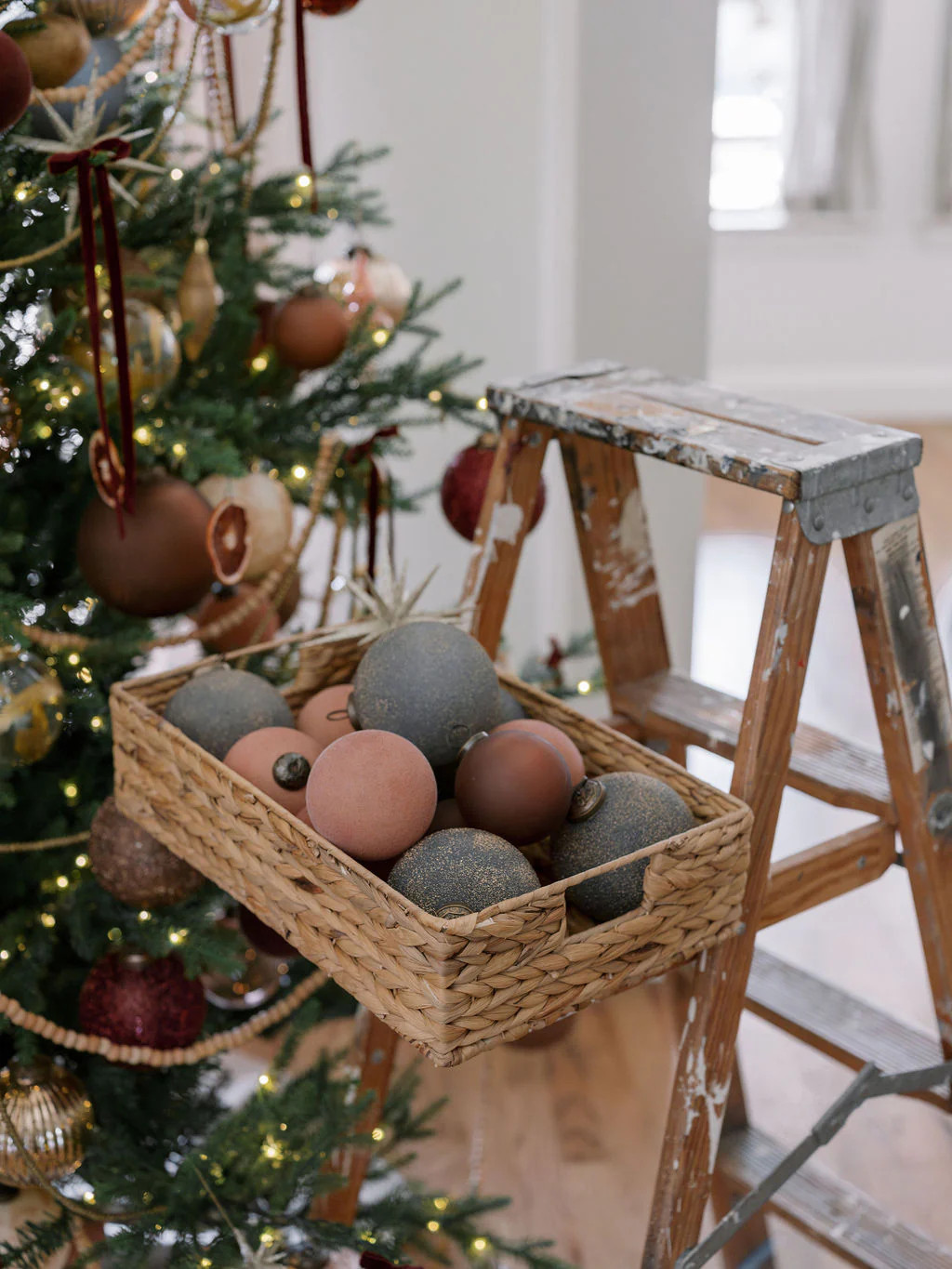 5" Slate Blue Glass Ornament – Textured Holiday Accent | CG Hunter