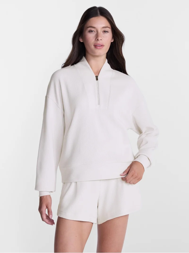 Avia Women's Ottoman Half Zip Pullover, Sizes XS-XXXL | Walmart (US)