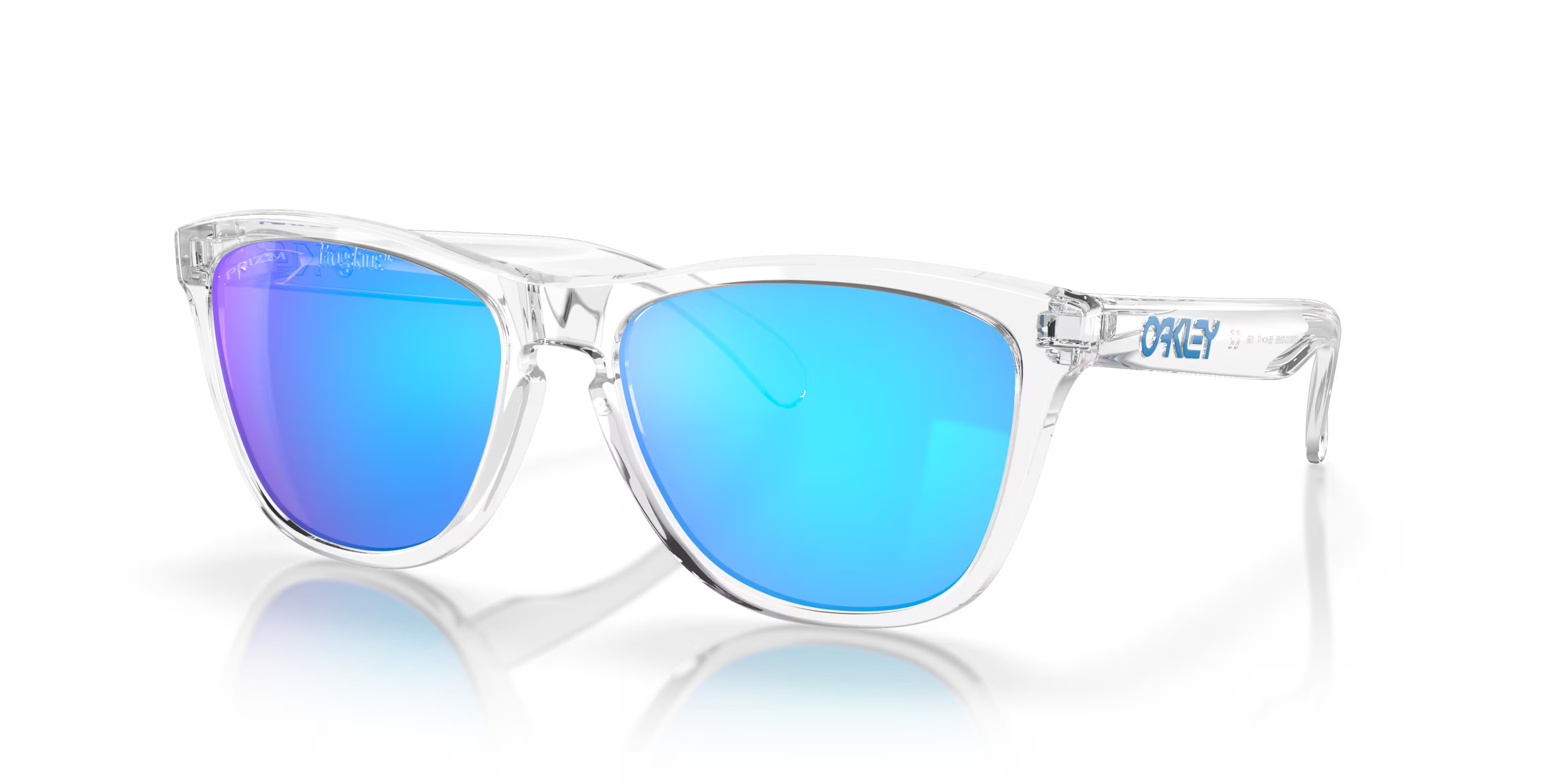 Oakley Frogskins™ Prizm Sapphire Polarized Lenses, Crystal Black Frame Sunglasses | Oakley® | Oakley EU