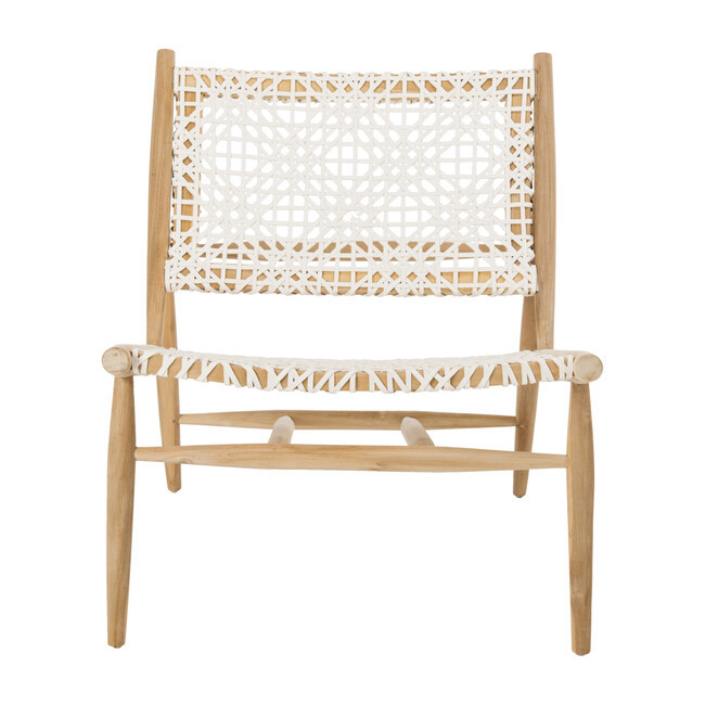 Safavieh - Bandelier Leather Weave Accent Chair, Cream Maisonette | Maisonette