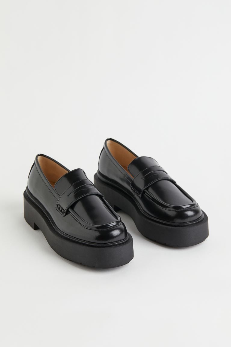 Chunky leather loafers | H&M (DE, AT, CH, DK, NL, NO, FI)