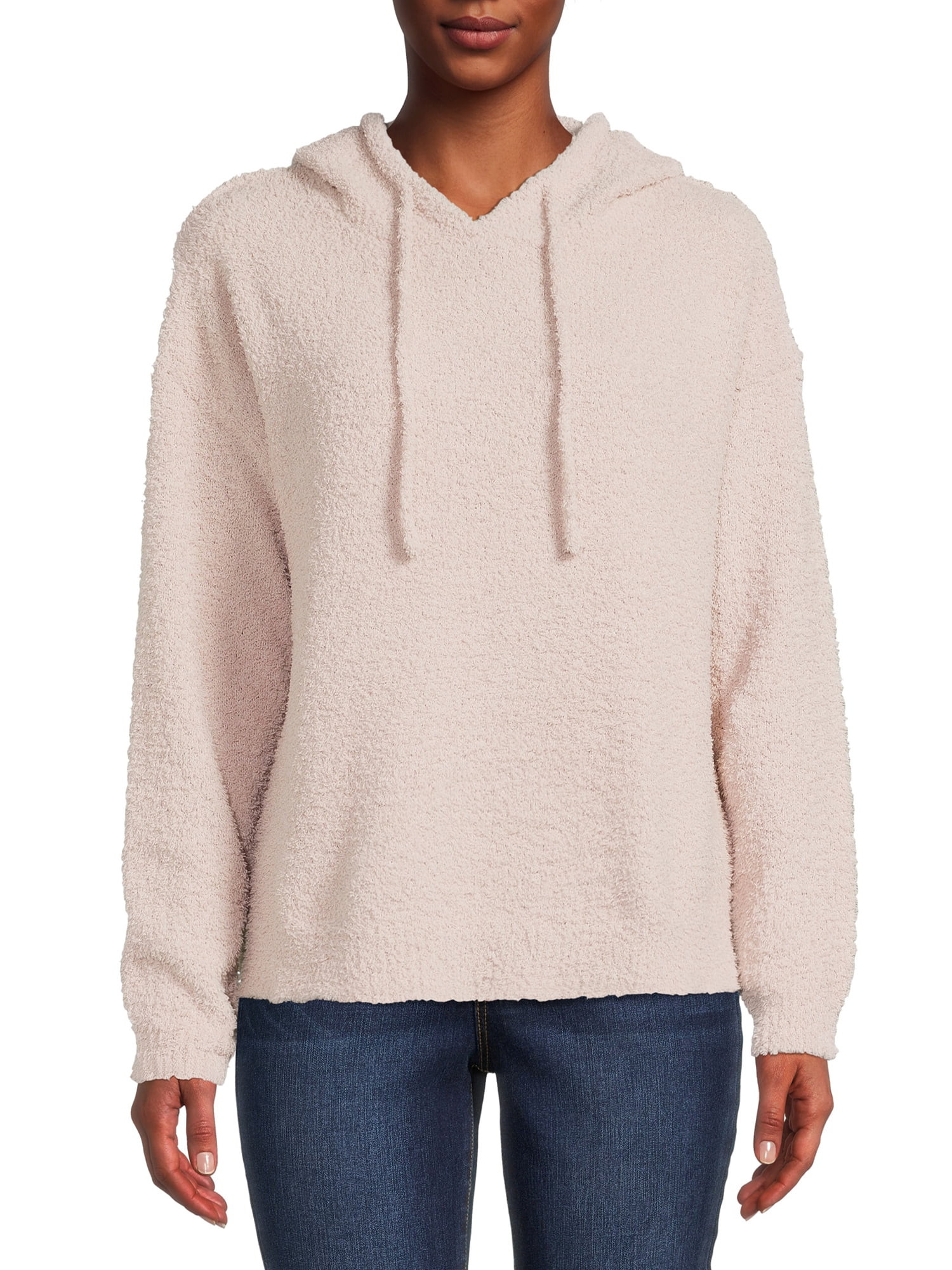 Dreamers by Debut Women's Plush Hooded Sweater - Walmart.com | Walmart (US)