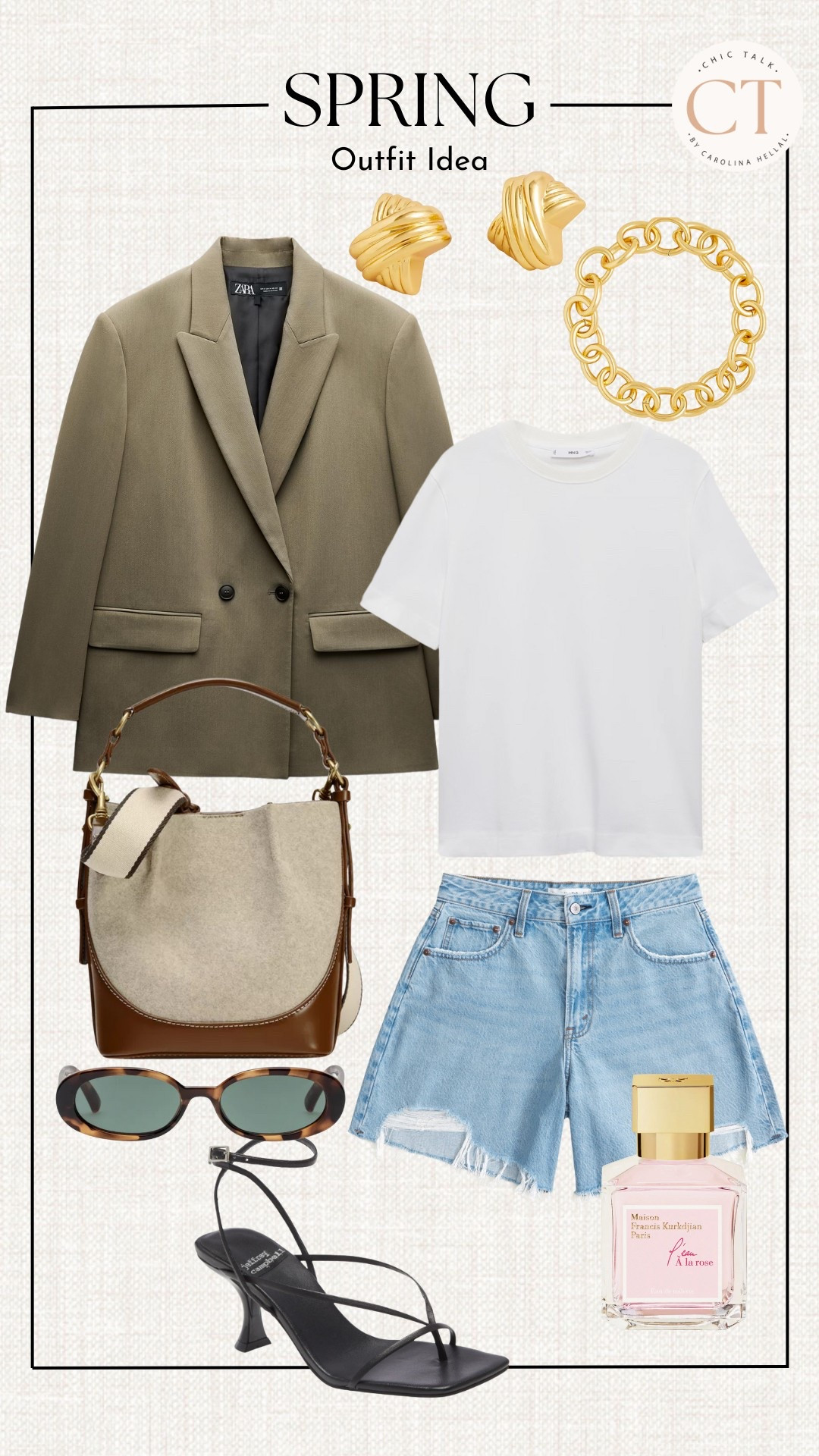 A chic way to style denim shorts right now! 

#LTKFindsUnder100 #LTKFindsUnder50 #LTKSeasonal