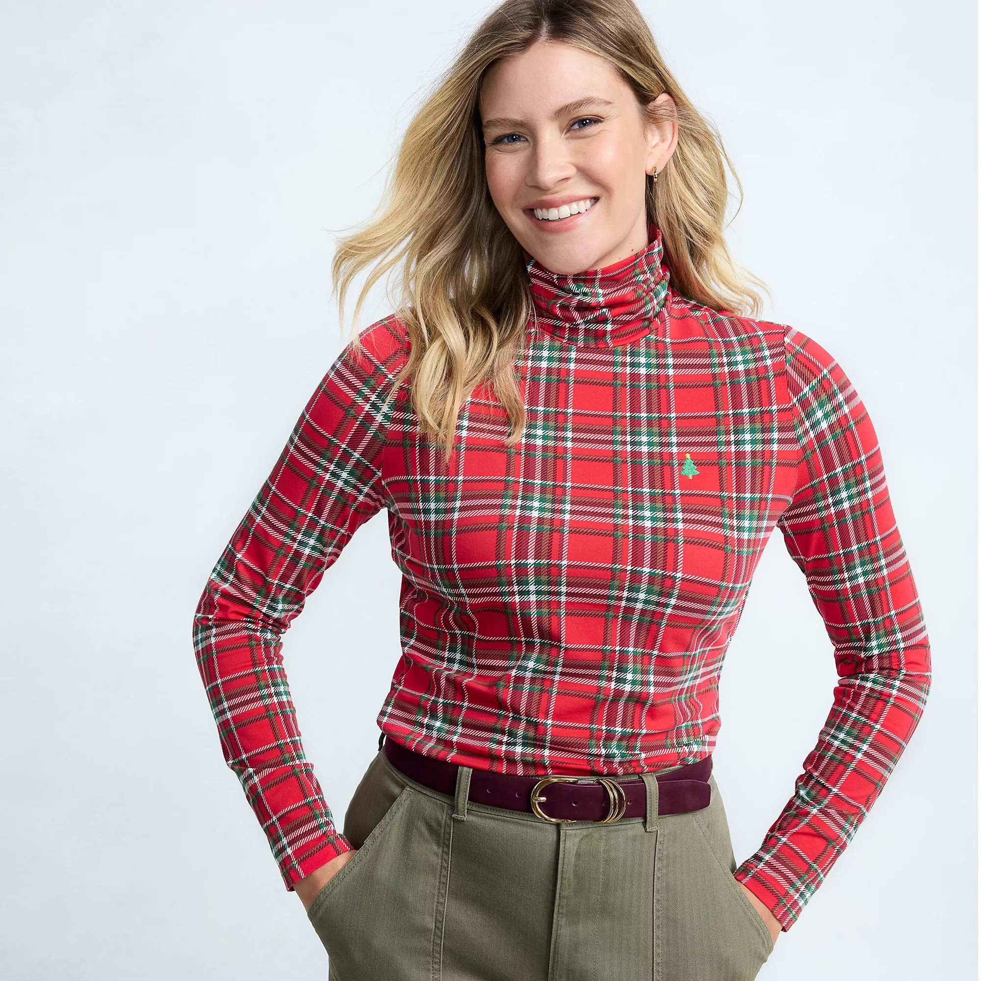 Lightweight Jersey Long Sleeve Turtleneck | Lands' End (US)