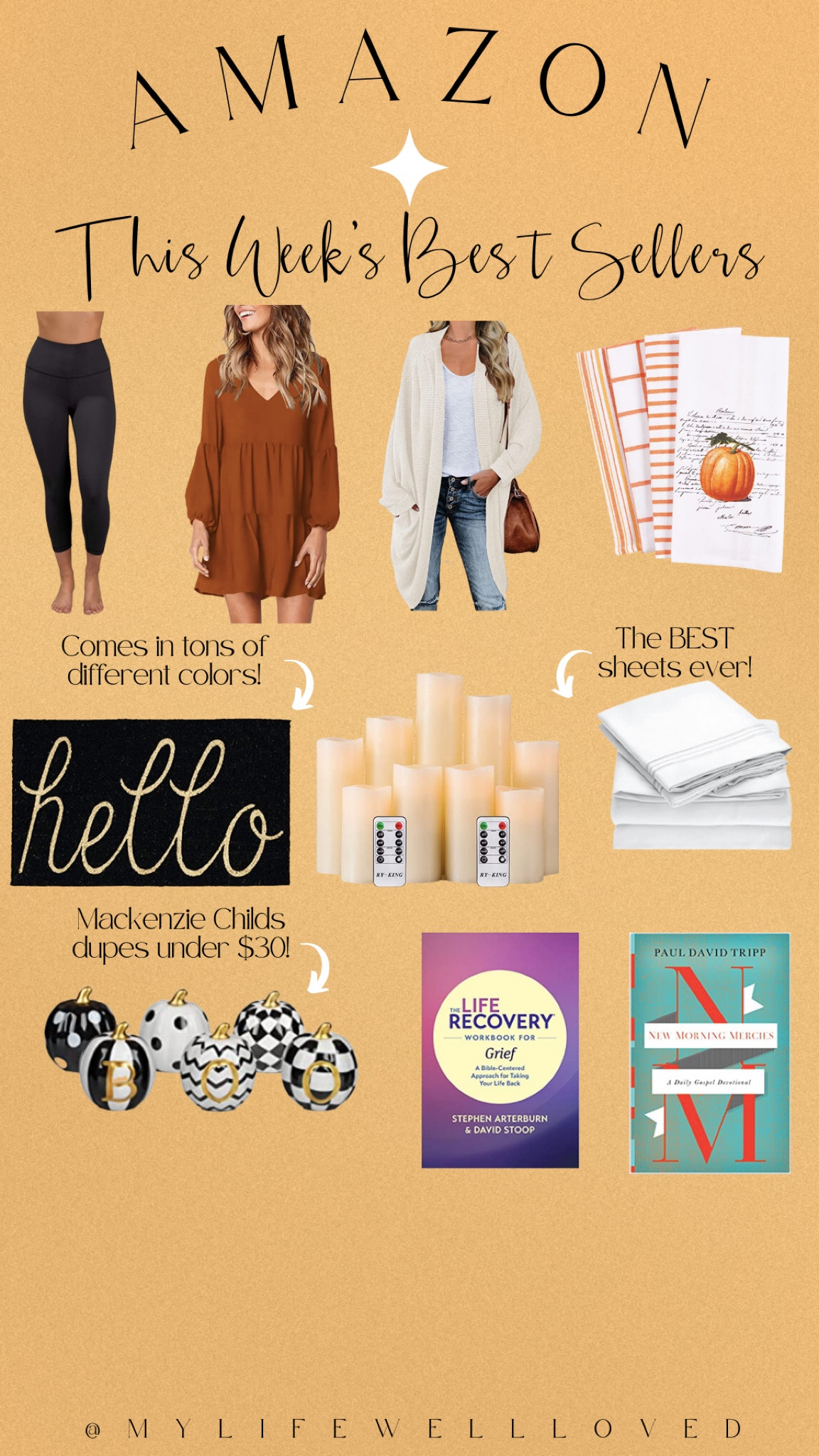 Amazon fall fashion and home finds 🧡 // This fall dress is 30% off and comes in tons of different colors! I’d love a cardigan like this one, super cozy and comfy! Tons of cute fall home finds like this dish towel and decorative pumpkin set that is a MacKenzie childs dupe under $30!!!🍁

#LTKHalloween #LTKunder100 #LTKSeasonal