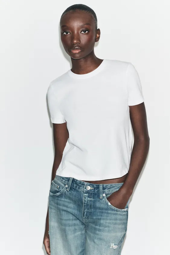 RUSTIC SHORT SLEEVE T-SHIRT | Zara US