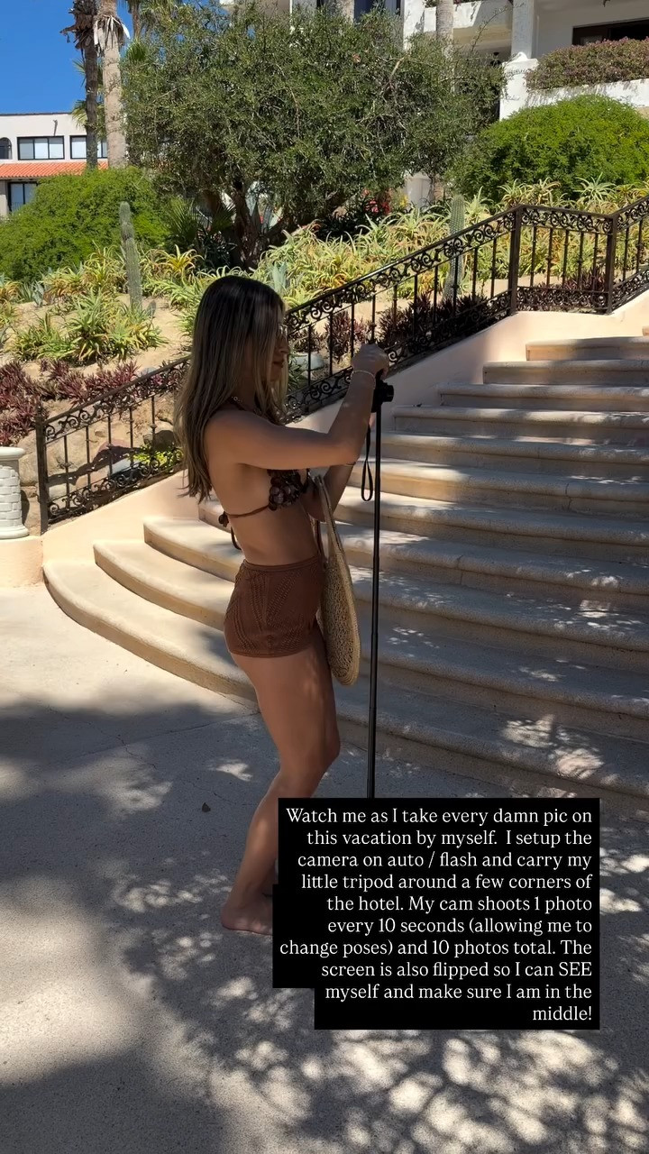 My camera setup! Let this be a reminder: if you want to create content, no one is going to save you or help you or make it easy for you. I take 90% of my content myself and edit 100% of it myself. I learned how through trial and error and embarrassment but it's SO POSSIBLE! 

 