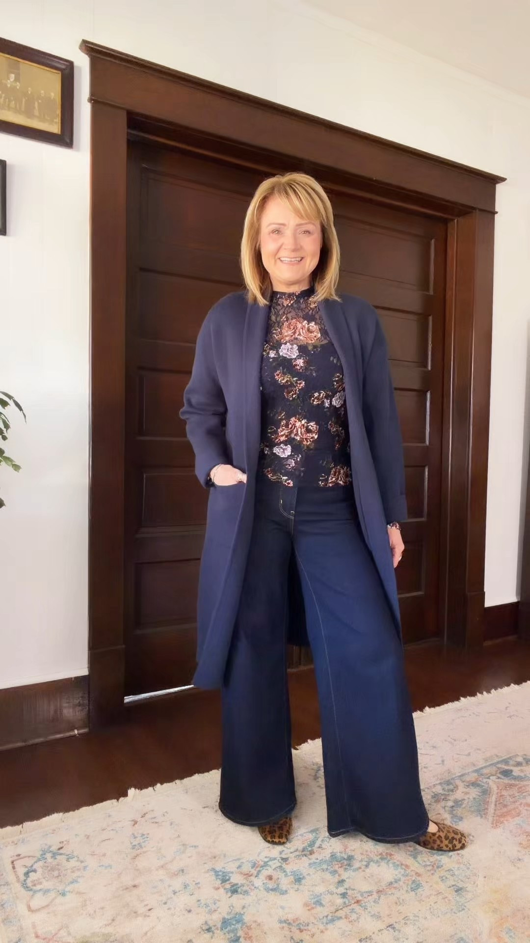 Lighting is weird today but OOTD is terrific.  💙

#LTKFindsUnder50 #LTKootd #LTKOver40