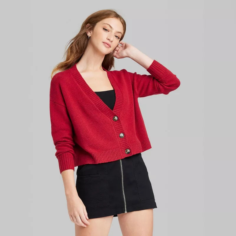 Women's Slouchy Button-Front Cardigan - Wild Fable™ | Target
