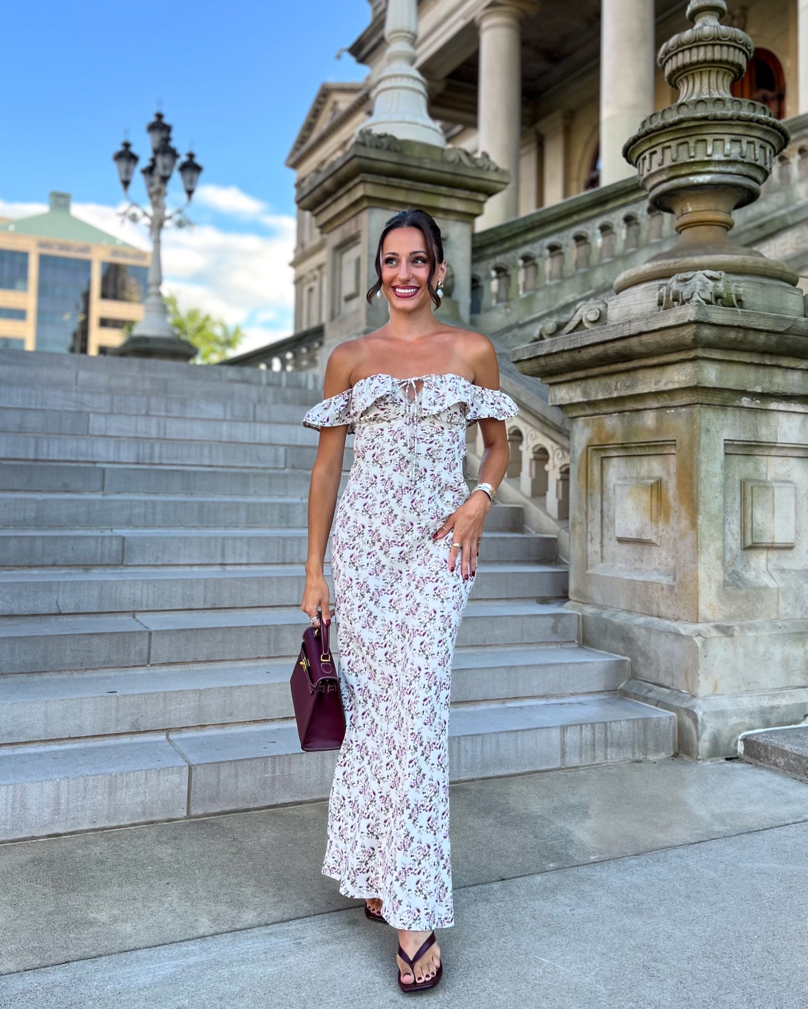 Target burgundy plum floral wedding guest fall event dress runs tts (wearing a xxs)
Walmart kitten heels run tts, size up if you wear a half size (wearing a 7)

#LTKFindsUnder50 #LTKPetite #LTKParties