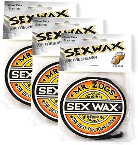 Sex Wax Air Freshener (3-Pack, Coconut) (Limited Edition) | Amazon (US)