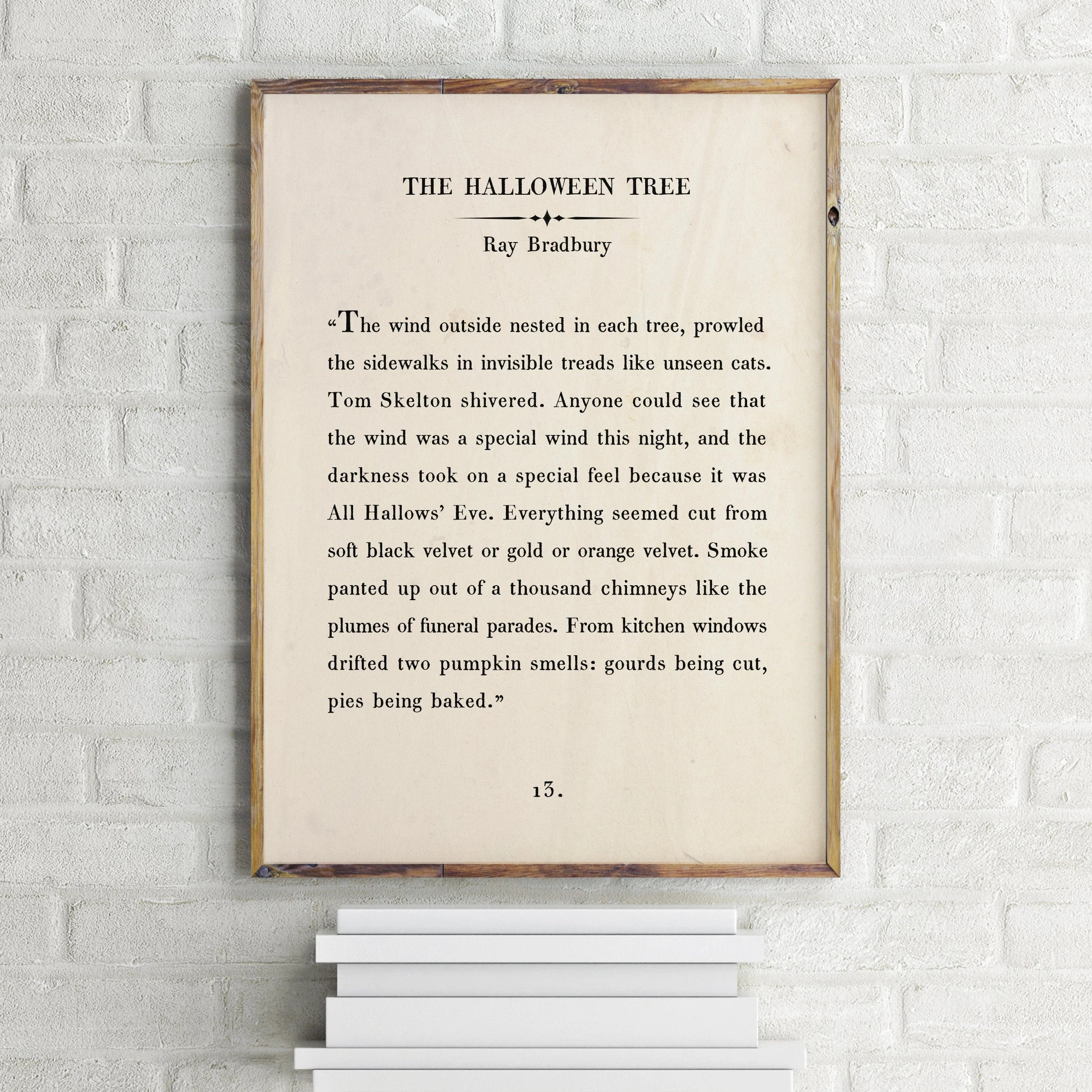 The Halloween Tree,Ray Bradbury Quote,Book Page,Halloween Printable Poster,Halloween Decoration,A... | Etsy (US)