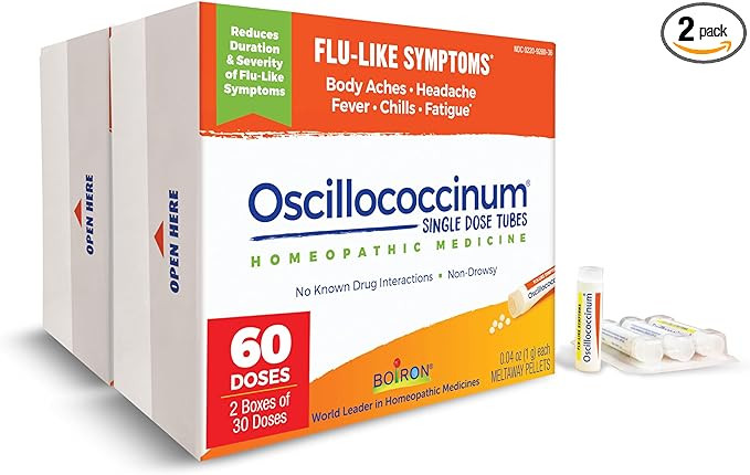 Boiron Oscillococcinum for Relief from Flu-Like Symptoms of Body Aches, Headache, Fever, Chills, ... | Amazon (US)