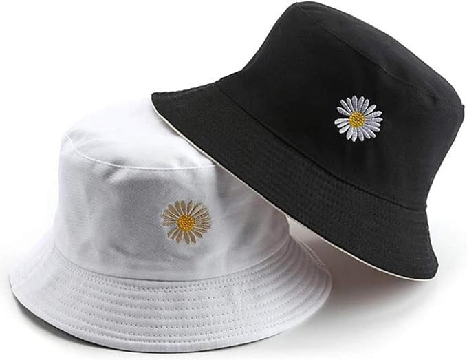 Daisy-Bucket-Hats Reversible Fisherman-Cap Packable Summer Sun Protection | Amazon (US)