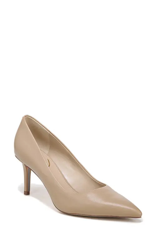 Sam Edelman Vienna Pointed Toe Pump in Soft Beige at Nordstrom, Size 7 | Nordstrom