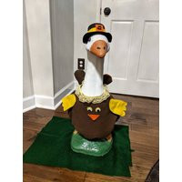 Porch Goose Turkey Outfit Thanksgiving Size Large 23""-28 | Etsy (US)