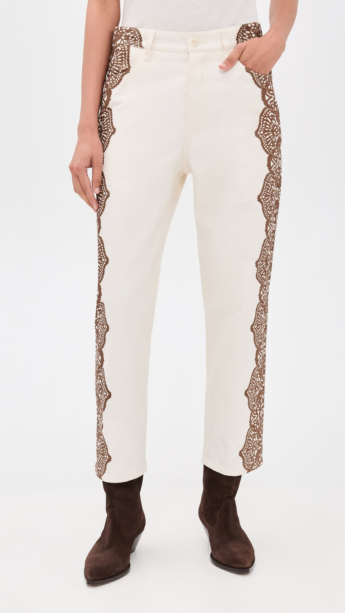 The Lace Print Wayne Jeans | Shopbop
