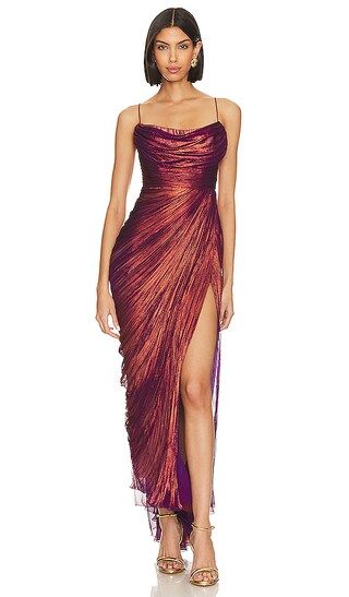 Regina Midi Dress in Flame | Revolve Clothing (Global)
