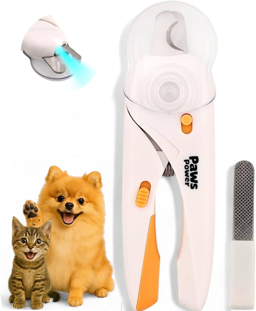 Cortauñas para gatos y cortaúñas para perros pequeños con luz LED, ilumina las uñas y la lí... | Amazon (US)
