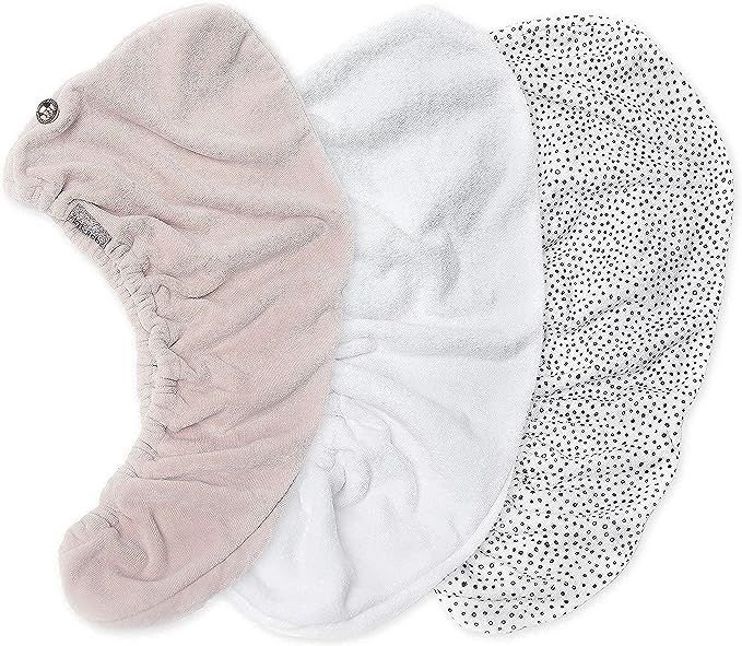 Kitsch Microfiber Hair Towel Wrap | Hair Turban for Drying Wet Hair Easy Twist Hair Towels | Clea... | Amazon (US)