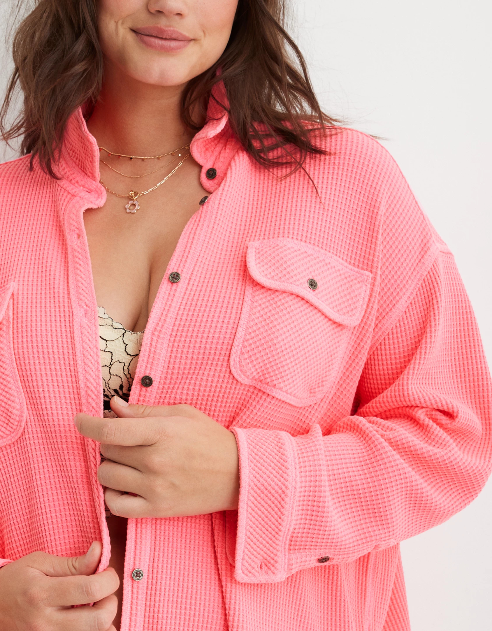 Aerie LumberJane Waffle Shirt | Aerie