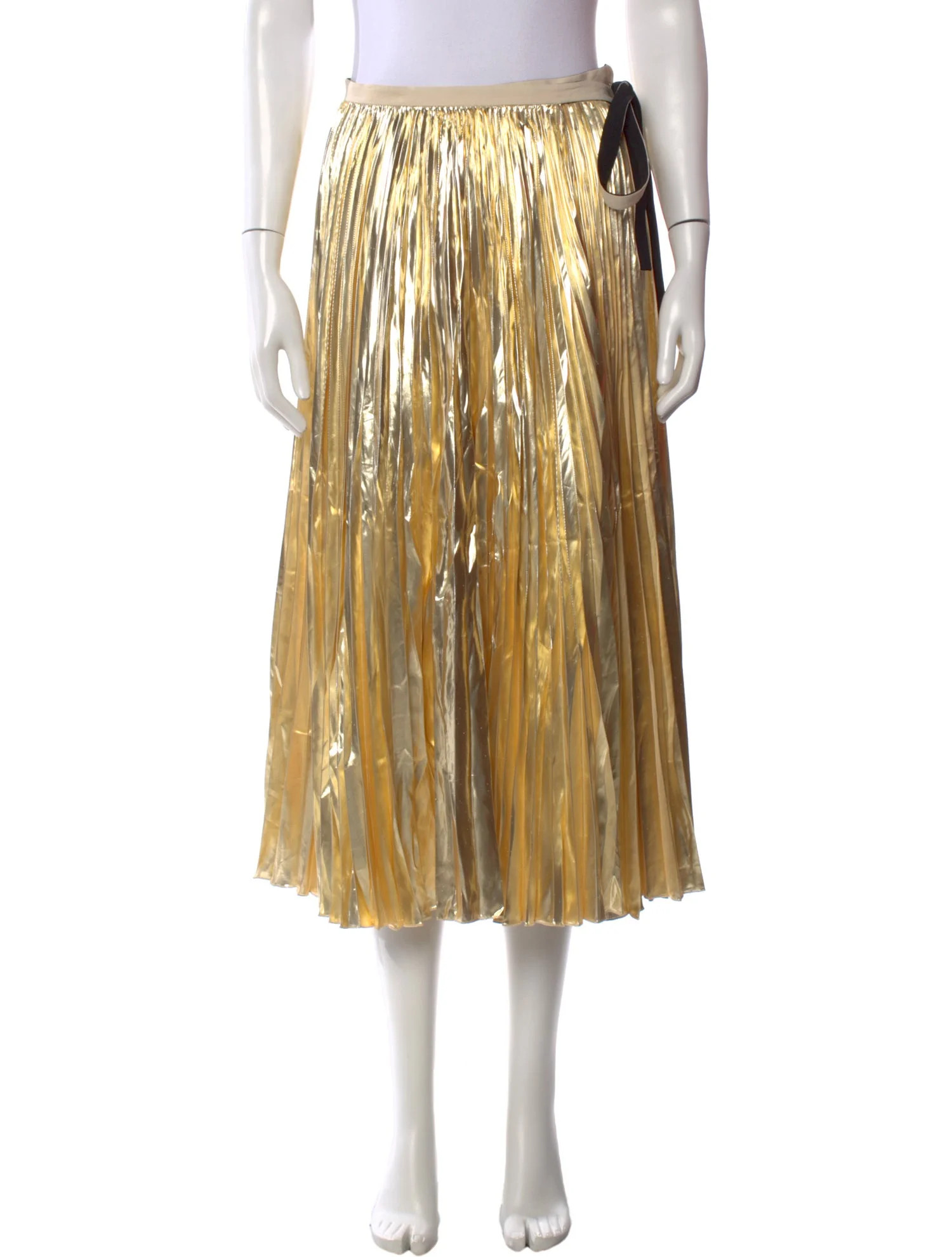 Proenza Schouler Pleated Accents Midi Length Skirt | The RealReal