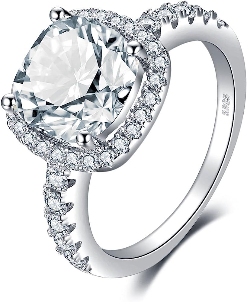 JewelryPalace 3ct Zirkonia Verlobungsring Eheringe Promise Verlobung Ring Silber 925 Damen, Silbe... | Amazon (DE)