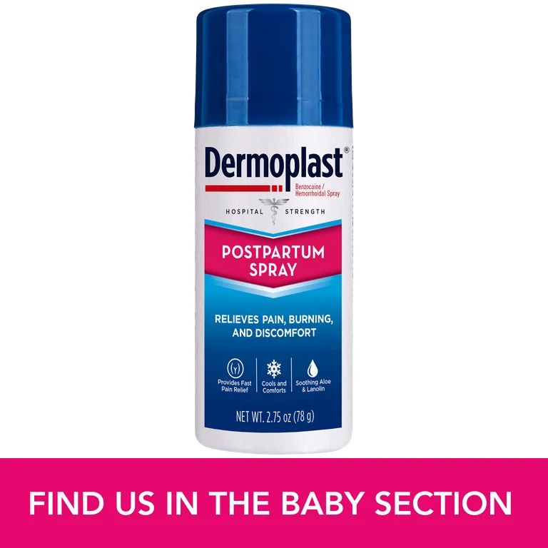 Dermoplast Postpartum Perianal Pain Relief Spray, Unscented, 2.75 oz | Walmart (US)