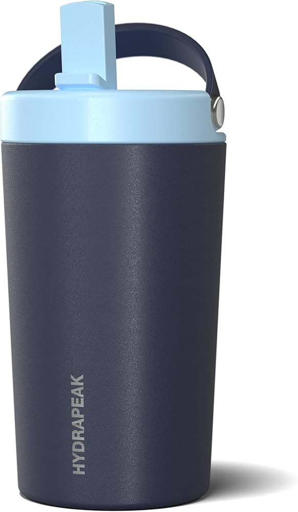 Hydrapeak Junior 14oz Insulated Kids Water Bottle with Straw Lid - Stainless Steel Double Walled and | Amazon (US)