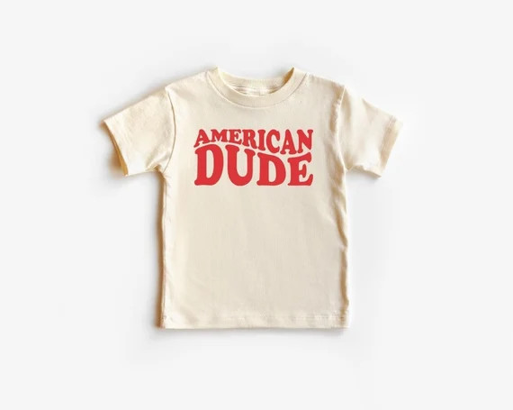 American Dude Toddler or Youth T-shirt 4th of July Shirt | Etsy | Etsy (US)