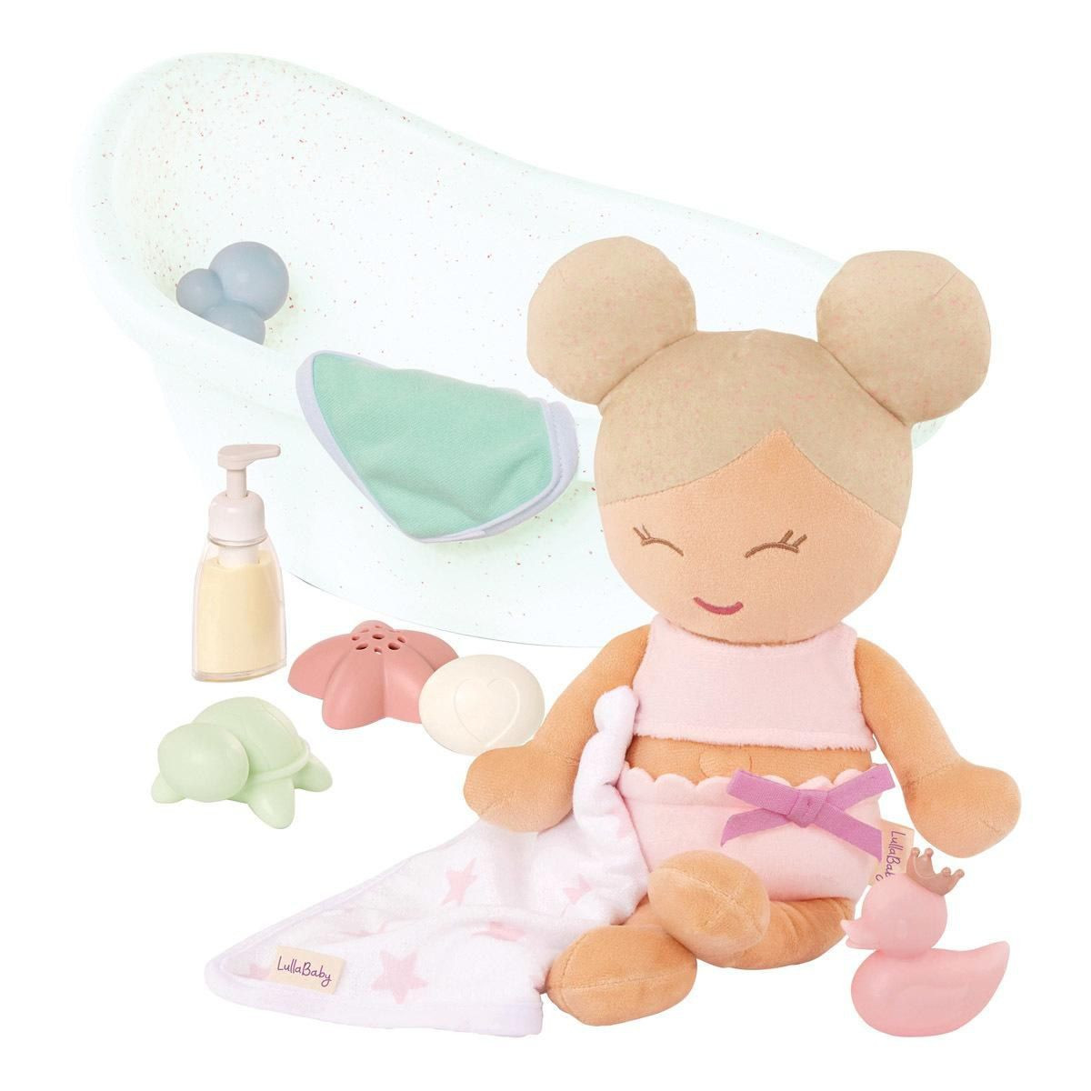Battat 14" Plush Water Play Baby Doll & Bathtub Set | Target