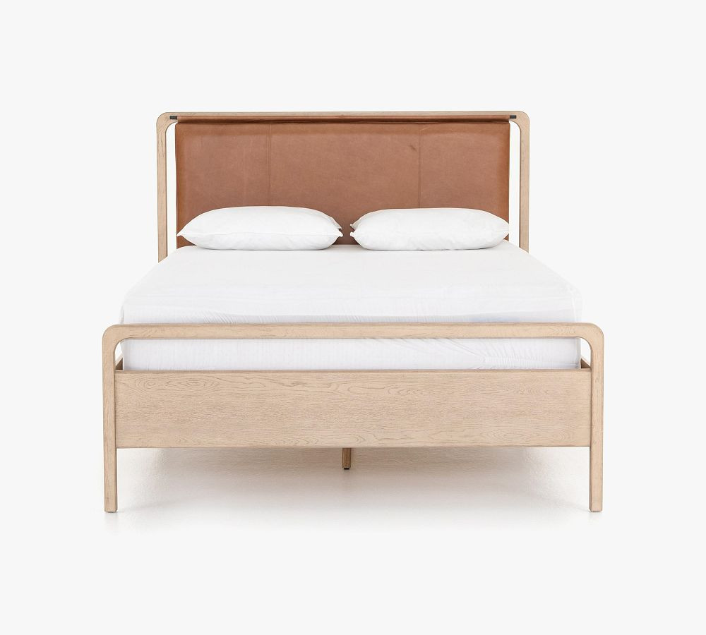 Andes Leather Platform Bed | Pottery Barn (US)