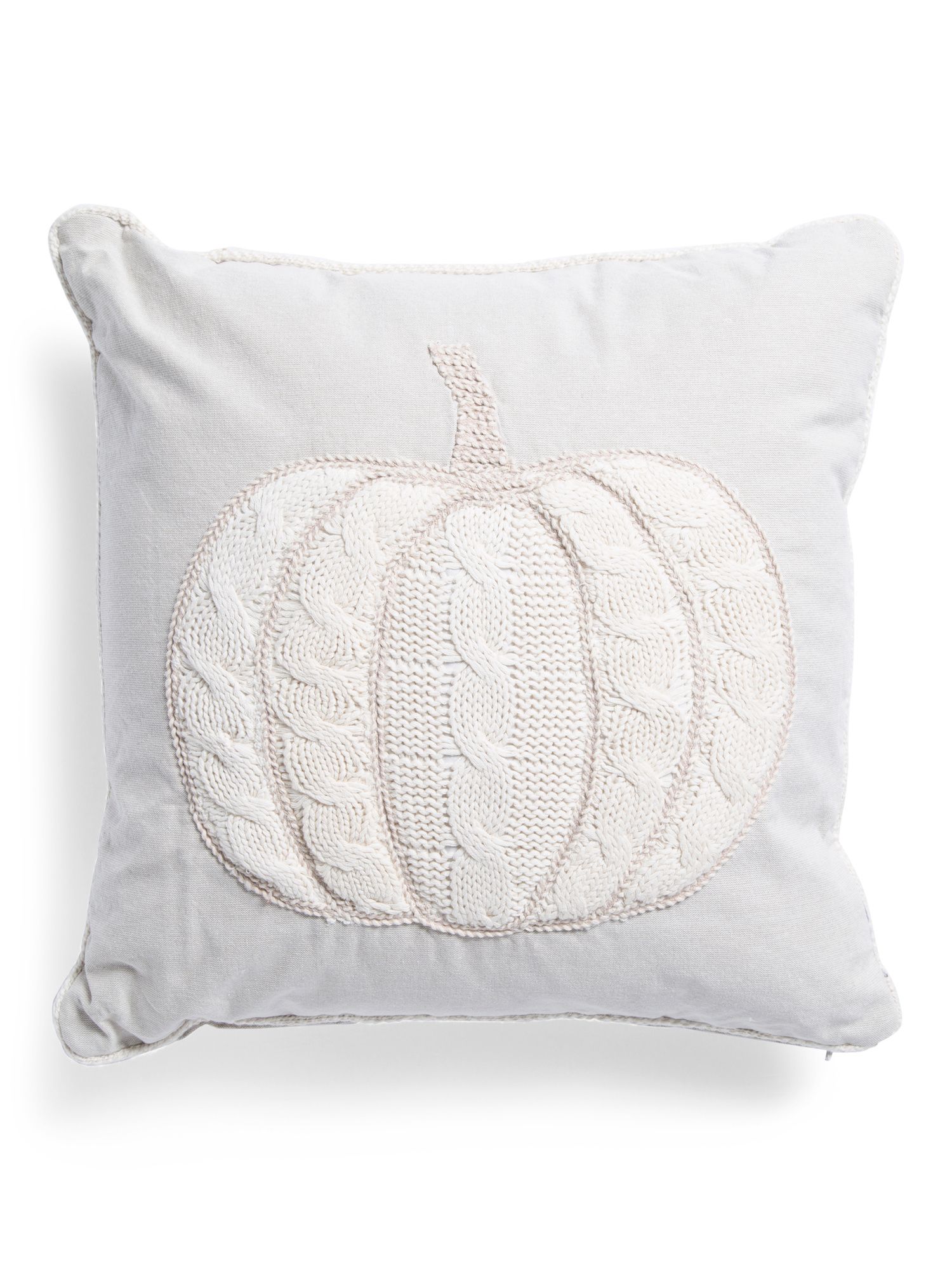 20x20 Natural Sweater Pumpkin Pillow | TJ Maxx
